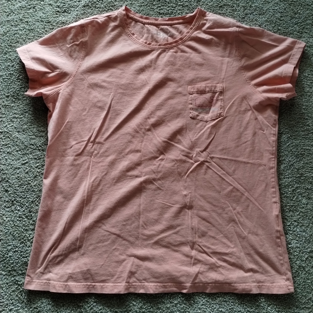 Vineyard Vines Light Orange Crewneck Tee